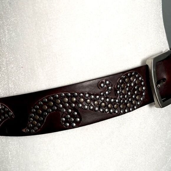 XX Secolo studded leather belt main image 9